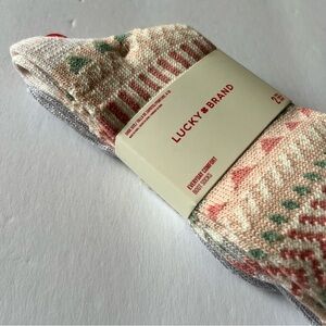 LUCKY BRAND 2 PAIR WOMEN’S BOOT SOCKS OS NWT